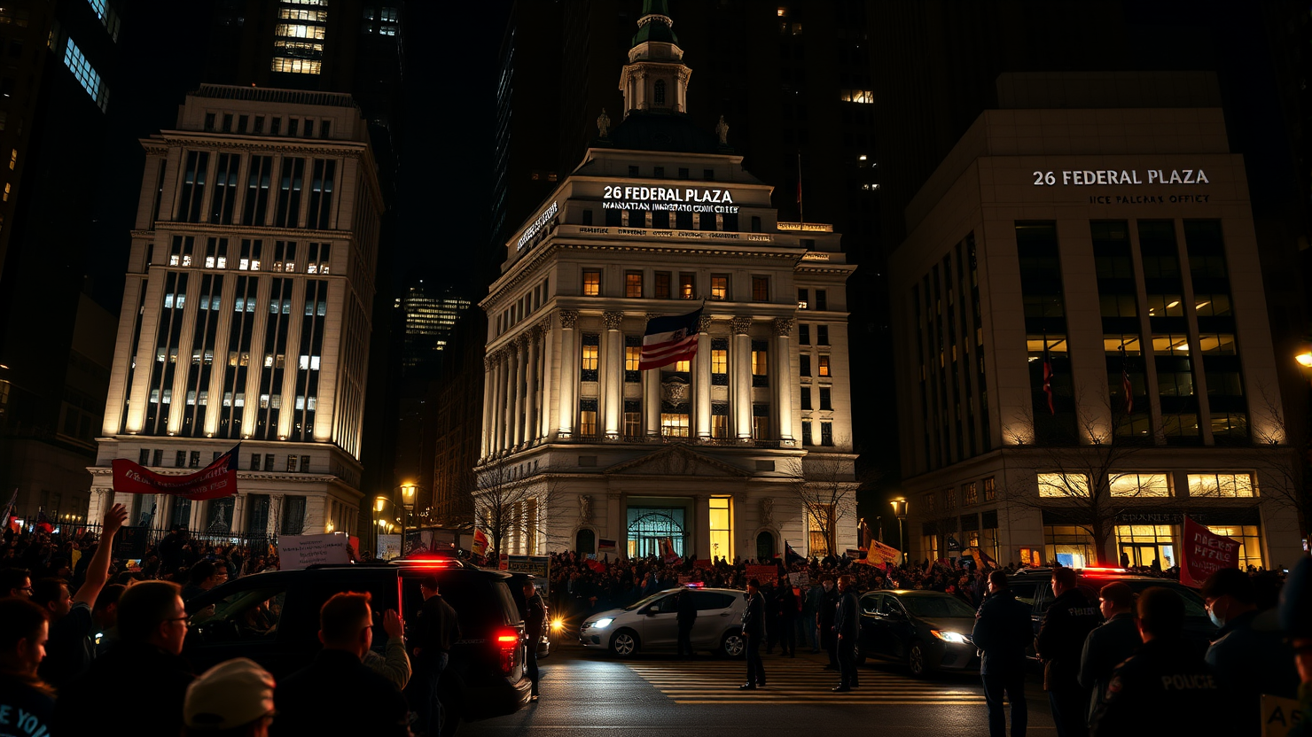 Dozen New York Officials Arrested During Protests Against Immigration Detention Conditions