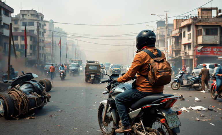 Travel Vlogger Caught in Middle of Deadly Nepal Protests While Riding Motorcycle from Thailand to UK