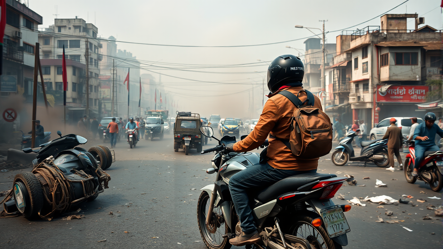 Travel Vlogger Caught in Middle of Deadly Nepal Protests While Riding Motorcycle from Thailand to UK